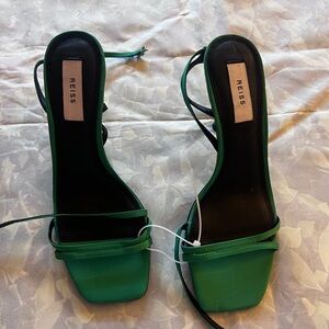 Reiss Emerald Green Strappy Heels